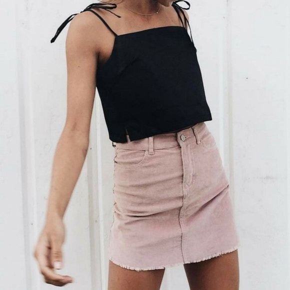 Brandy Melville Dresses & Skirts - Brandy Melville Pink Corduroy Skirt